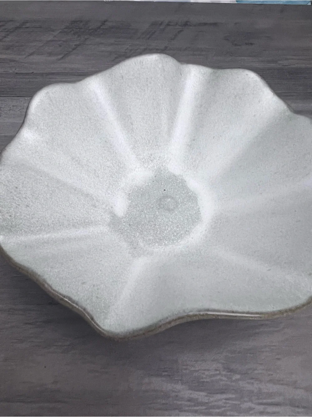 White Ceramic Petal Trinket Dish